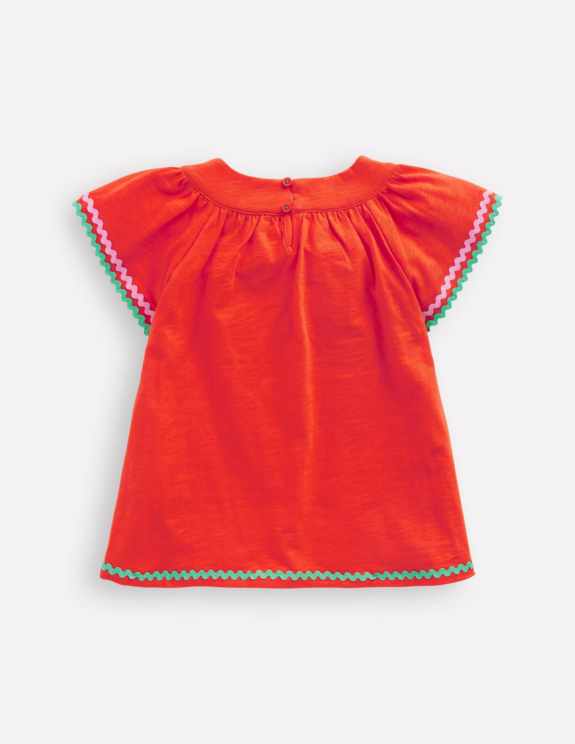 Trim Detail Pretty Top-Firecracker Red LaserCut Edges AntiStatic Coating