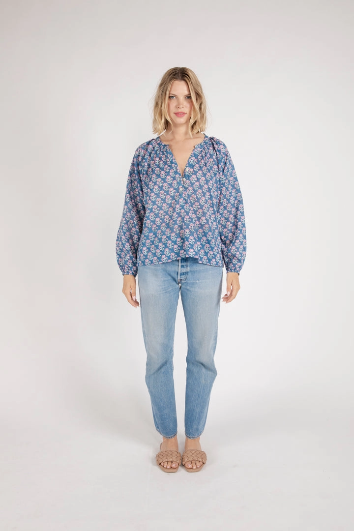 SANVI HALF BUTTON DOWN Circular Knit Comfortable Wear