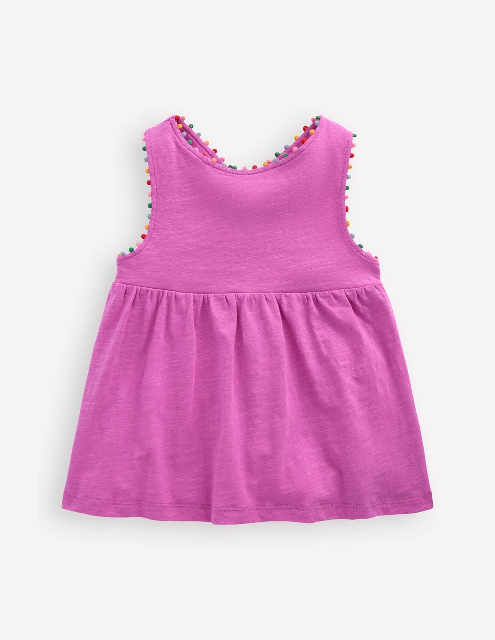 BreathableMeshPanels Cross-back Pom Vest-Foxglove Purple