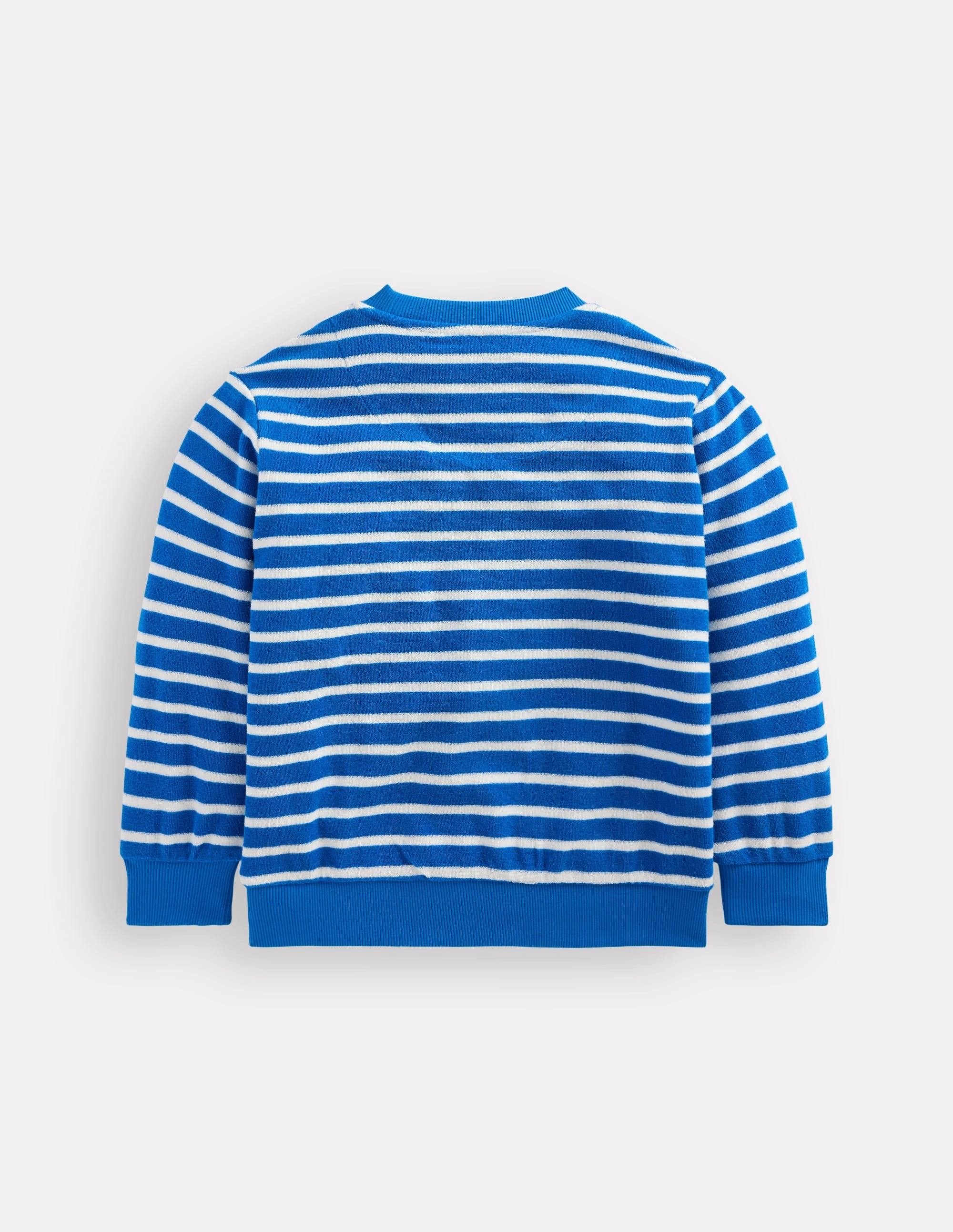 MoistureWicking Technology FadeResistantTechnology Fun Towelling Sweatshirt-Blue and Ivory Lobster