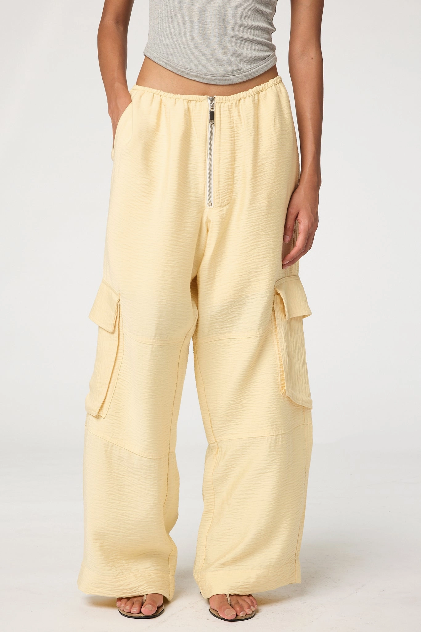 smooth zipper ARCHIE CARGO PANT