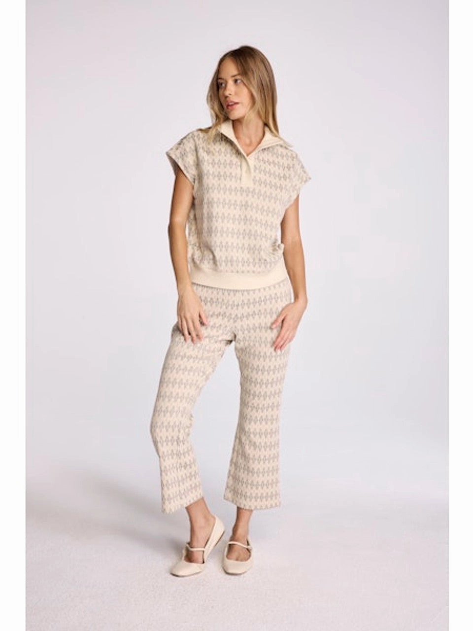 TurtleneckDesign Cool Fabric ARGYLE BAY PANTS