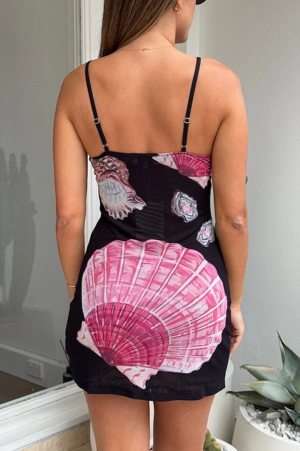 Timeless Soft Ariel Mini Dress Black Shell