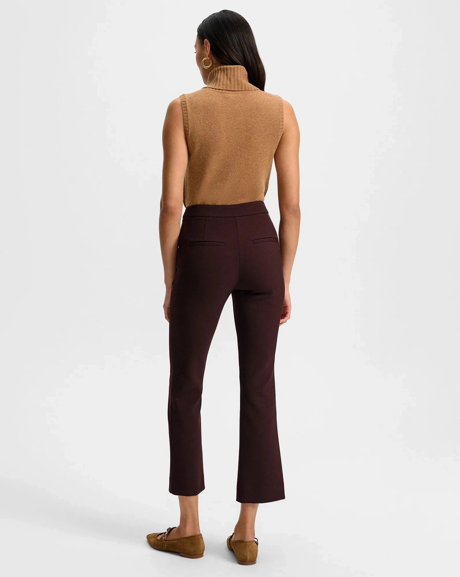 Breathable Stretch Clean Cut Arte Kick-Flare Pant Dark Currant