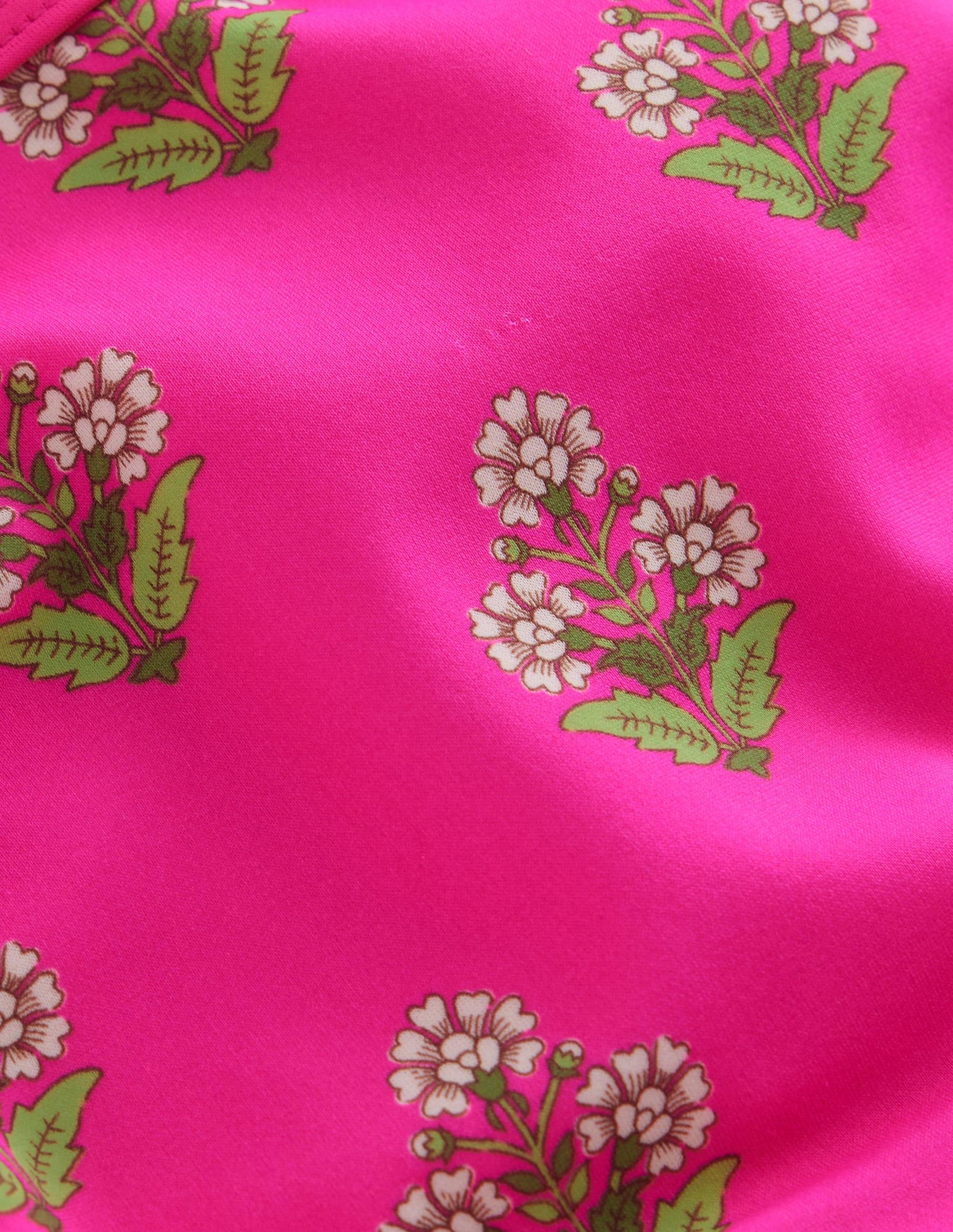 Patterned Bikini Bottoms-Pink Small Woodblock Athletic Performance