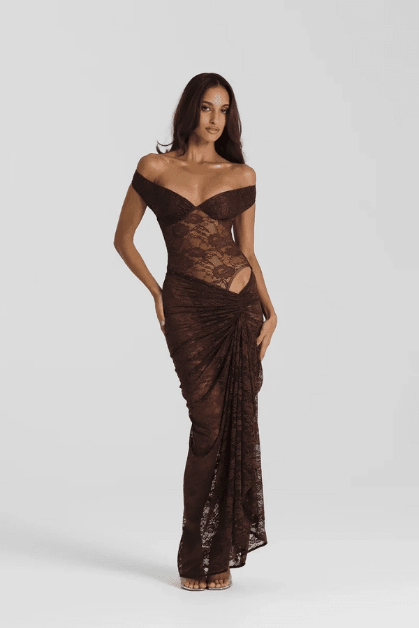 Versatile dress for layering Aubrey Dress Espresso