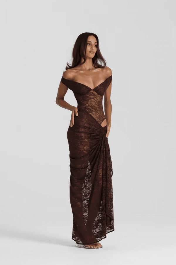 Aubrey Dress Espresso Quick Glam