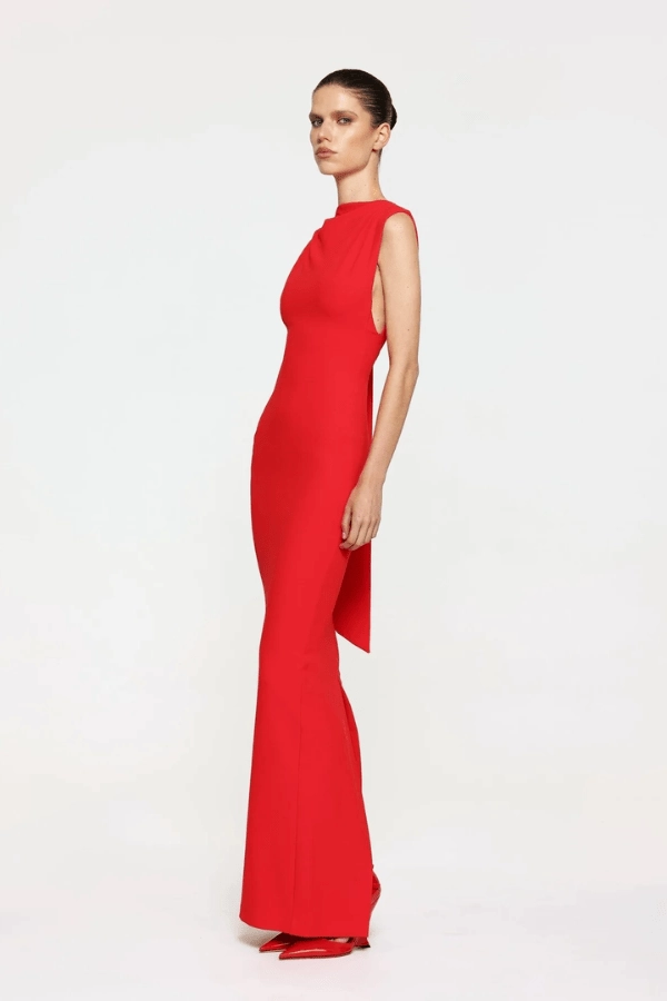 Audrey Gown Cherry Red Casual Must-Have