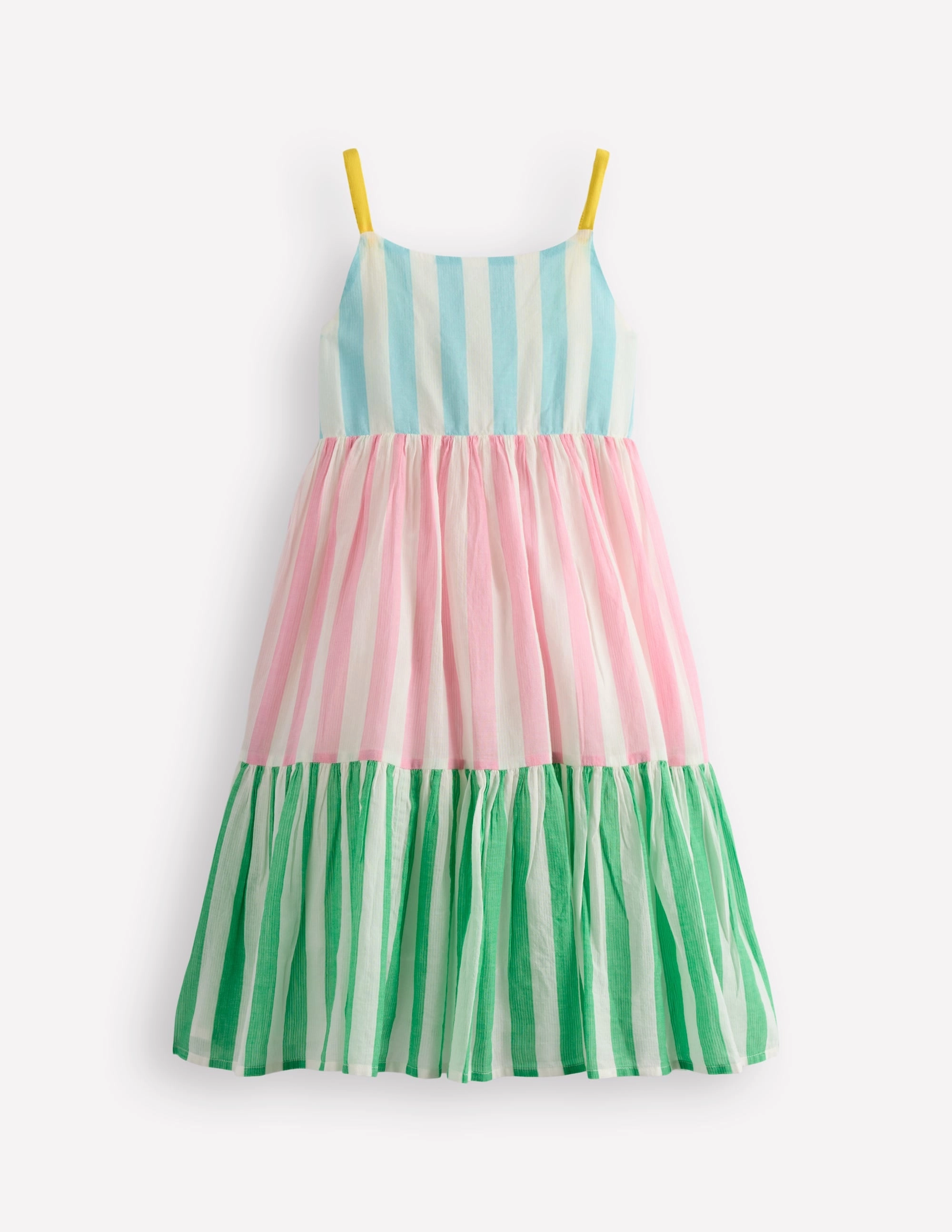 Relaxed Layer Aurelia Tiered Twirly Dress-Hotchpotch Stripe