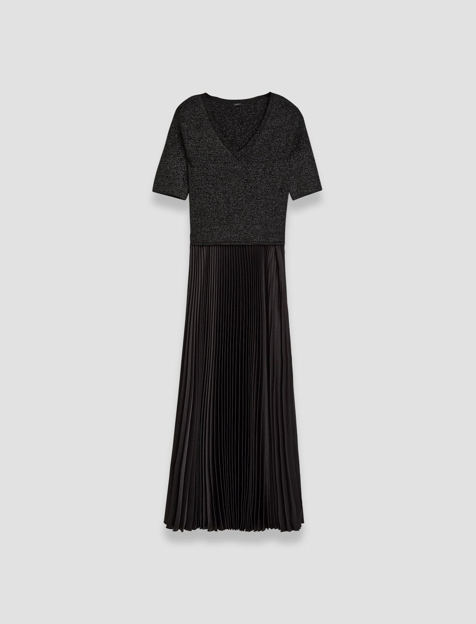 Domat Pleated Lurex Dress Chic Vibe