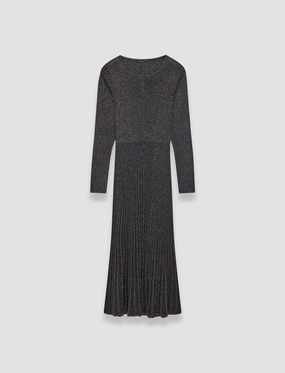 Lurex Knit Dress Vibrant Edge Relaxed Mood