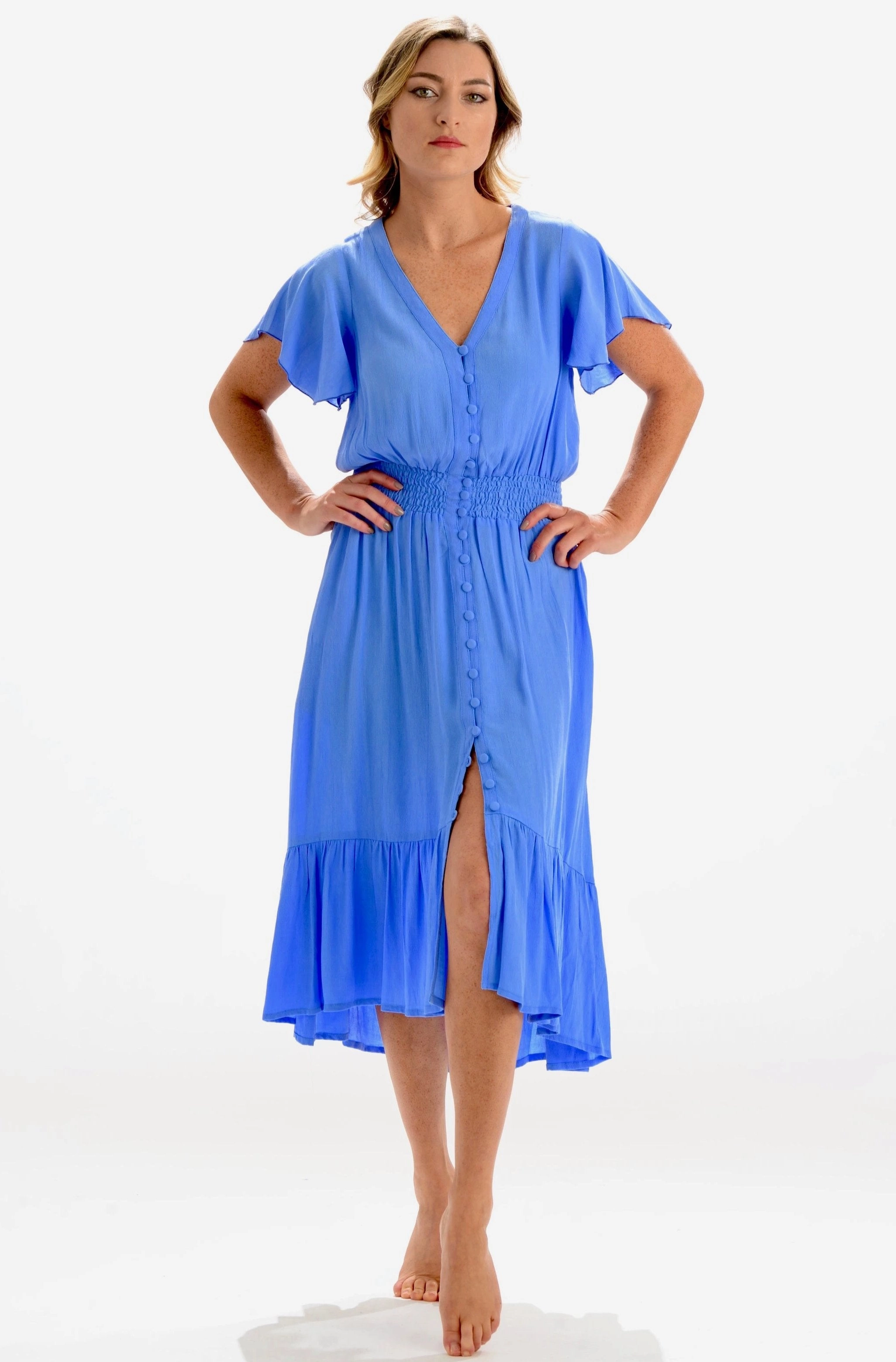 Ava Dress / Periwinkle Easy Going