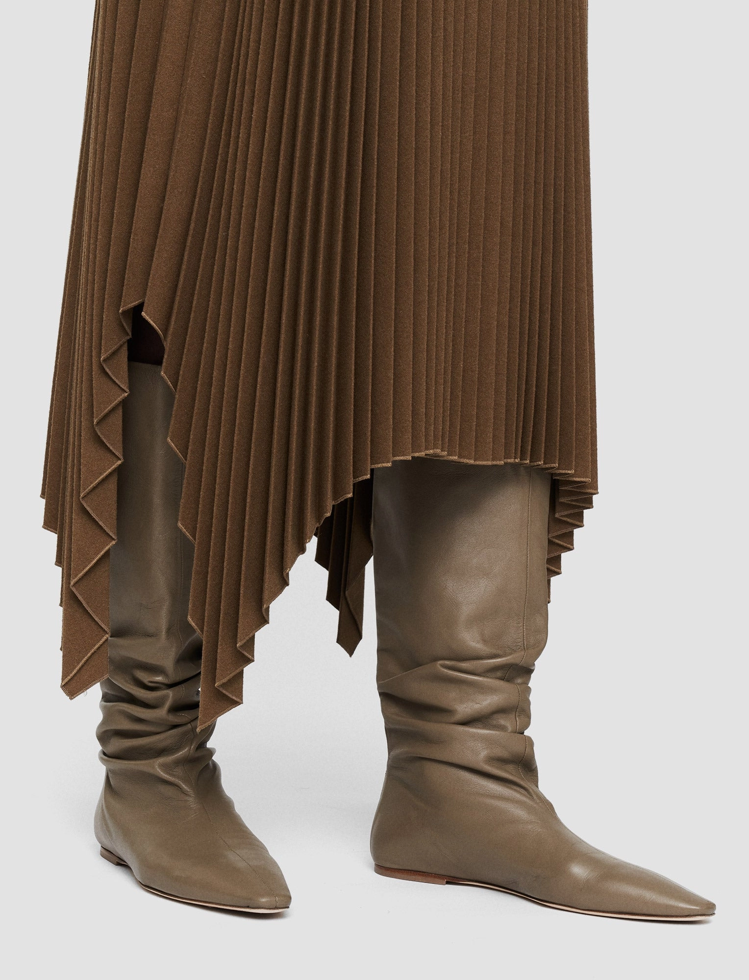 Durable Hem Non Irritating Texture Pleated Flannel Ade Skirt