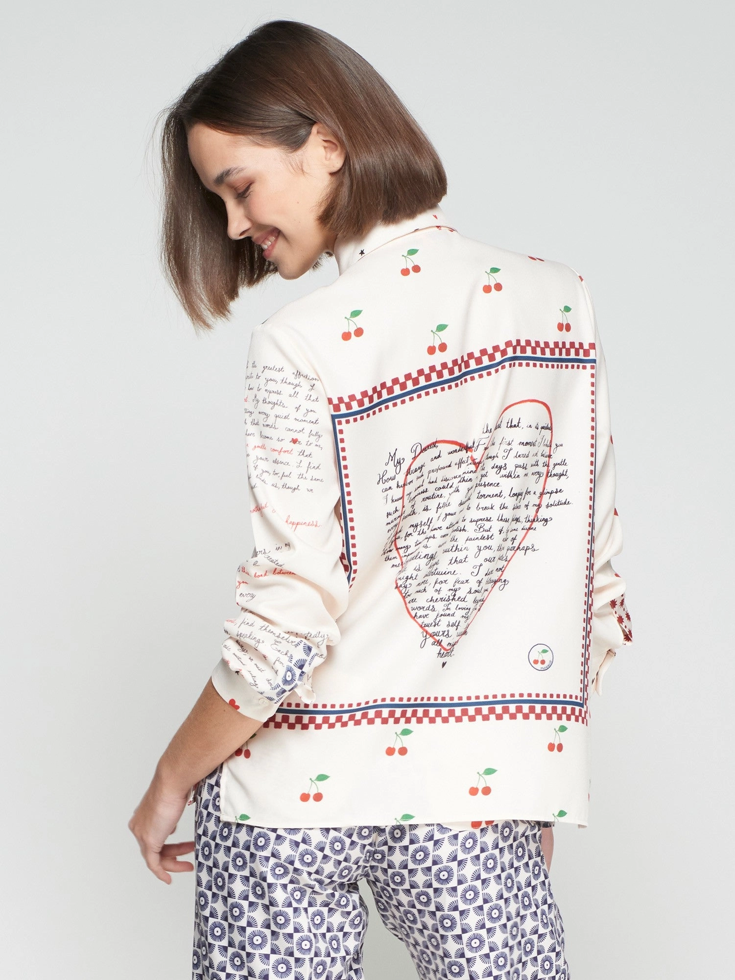 Heather Effect Finish MIX PRINT BUTTON DOWN