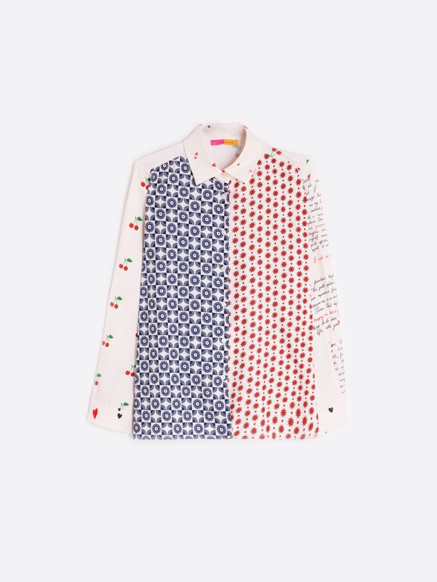 All Season Wear Fabric Comfy Style MIX PRINT BUTTON DOWN