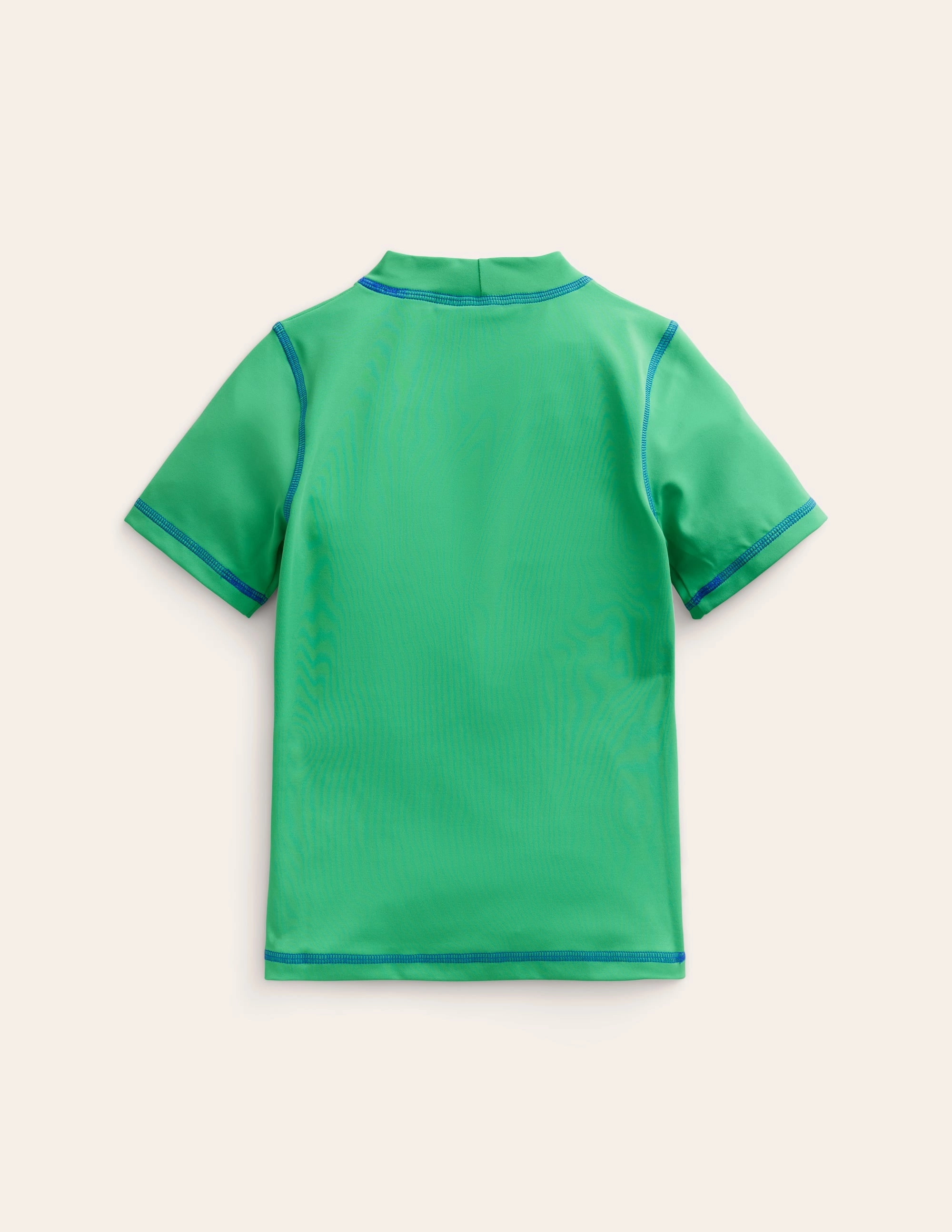 Vibrant-Colors Short Sleeve Rash Vest-Pea Green