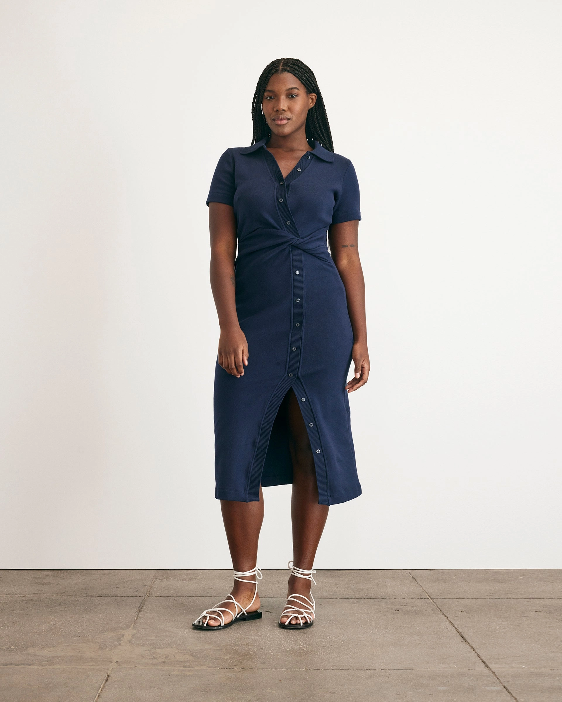 Japan Cool Short Sleeve Ellicot Dress