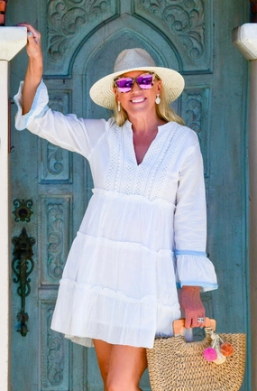 Belle Dress / White Bold Touch Soft Touch