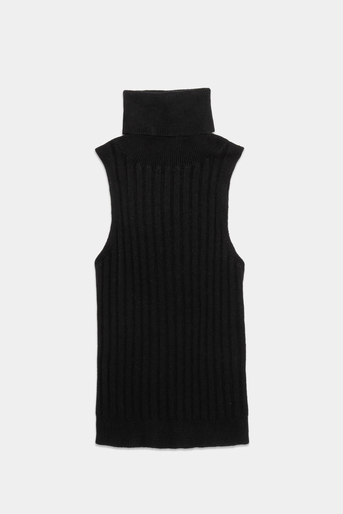 BEN TURTLENECK KNIT TOP Quick Access Slit ConvertibleCollar