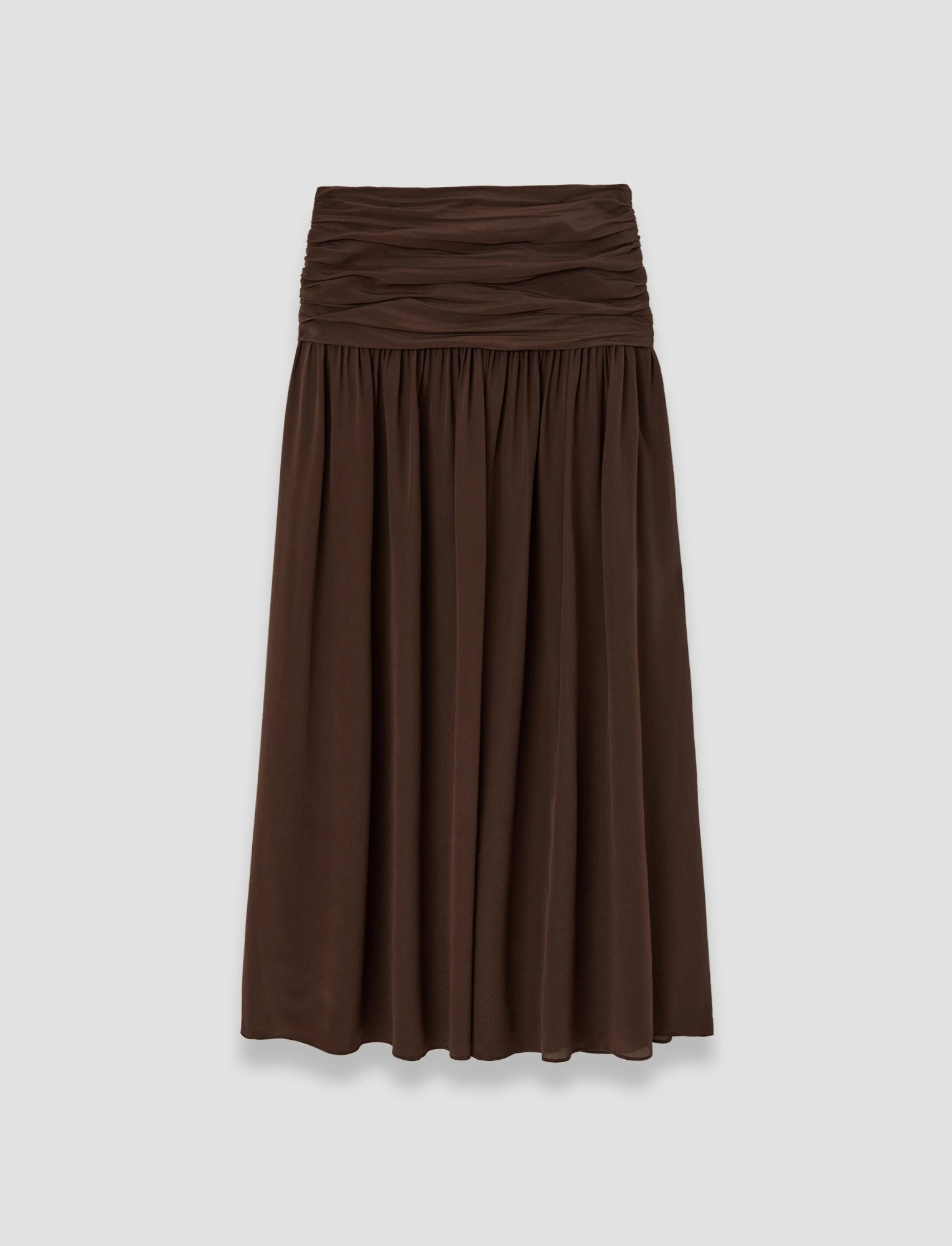 Bex Crepe de Chine Silk Skirt Vibrant Flow Reinforced Seams