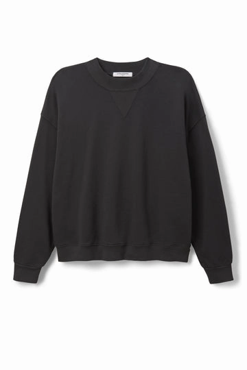 BLAKE FRENCH TERRY CREW NECK High Density Knit Sporty Sweatshirt