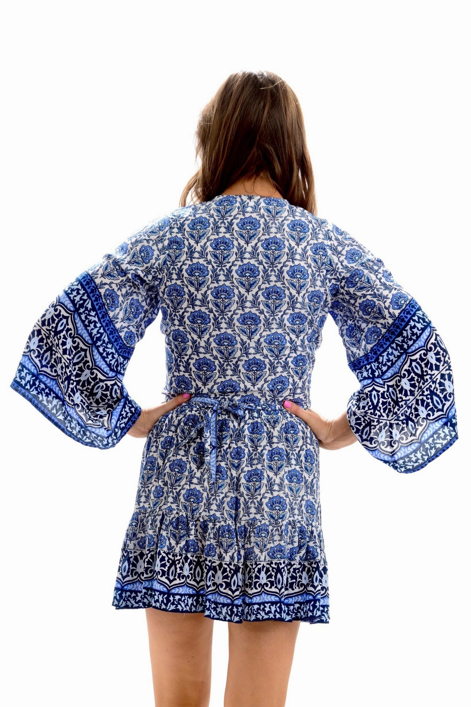 Boho Set / Navy Embroidered Detail Urban Fashion