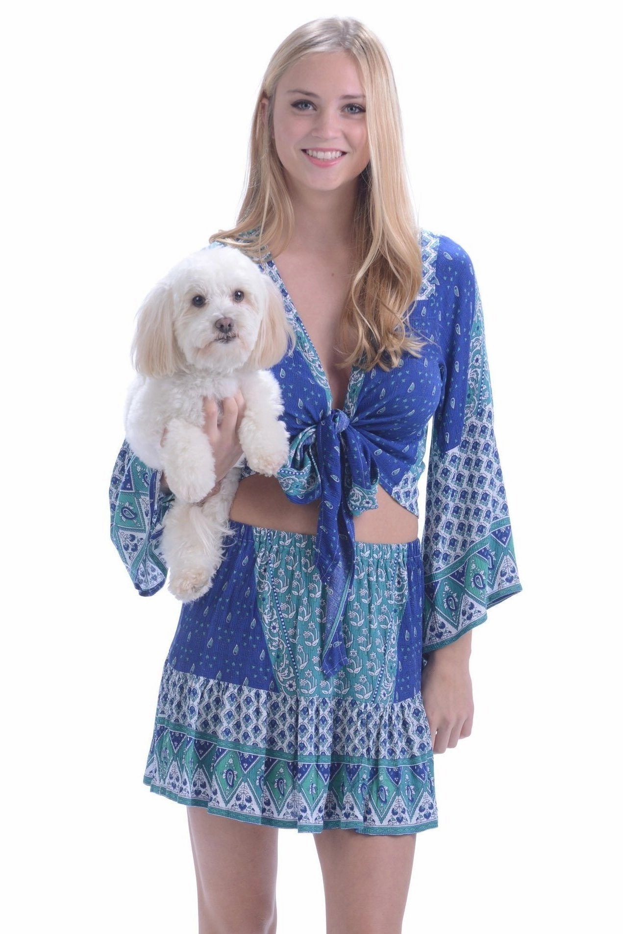 Aesthetic Fit Relaxed Feel Boho Set / Peacock