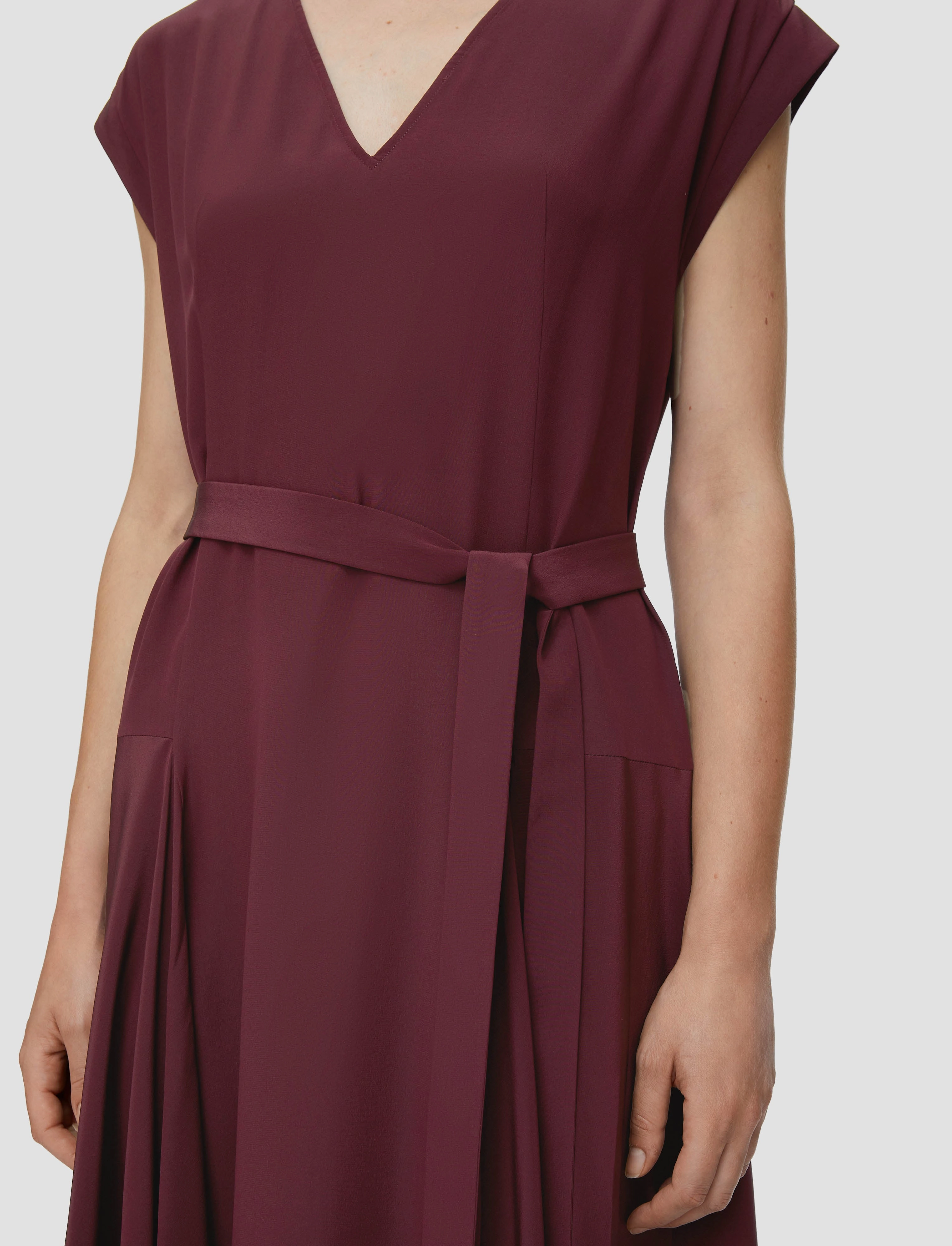 Soft Mesh Silk Crepe de Chine Goodman Dress