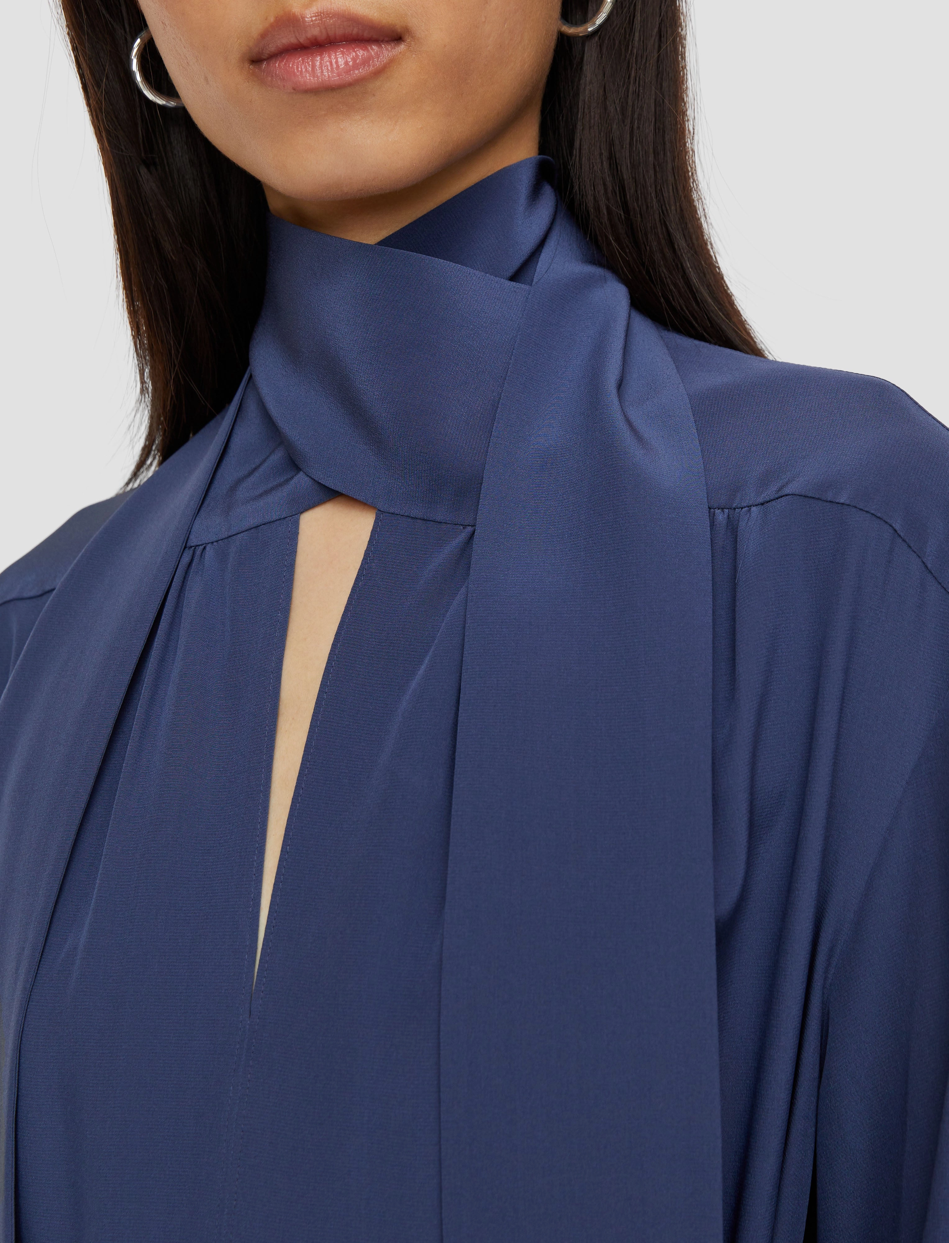 Bolero Silk Crepe de Chine Dress Cool Finish