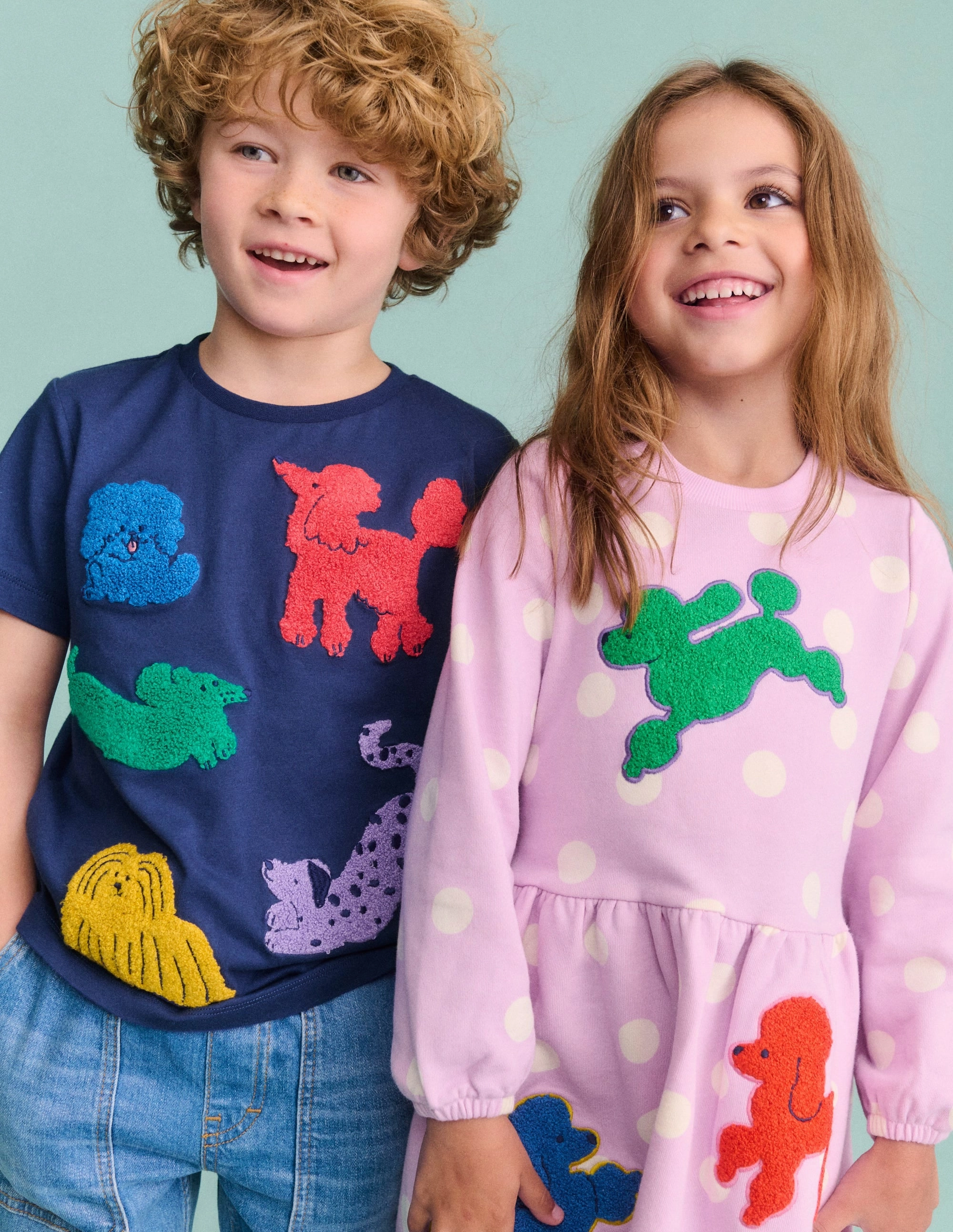 Sheer Element Mature Glam Boucle Appliqu Sweat Dress-Sugared Lilac Spot Dogs