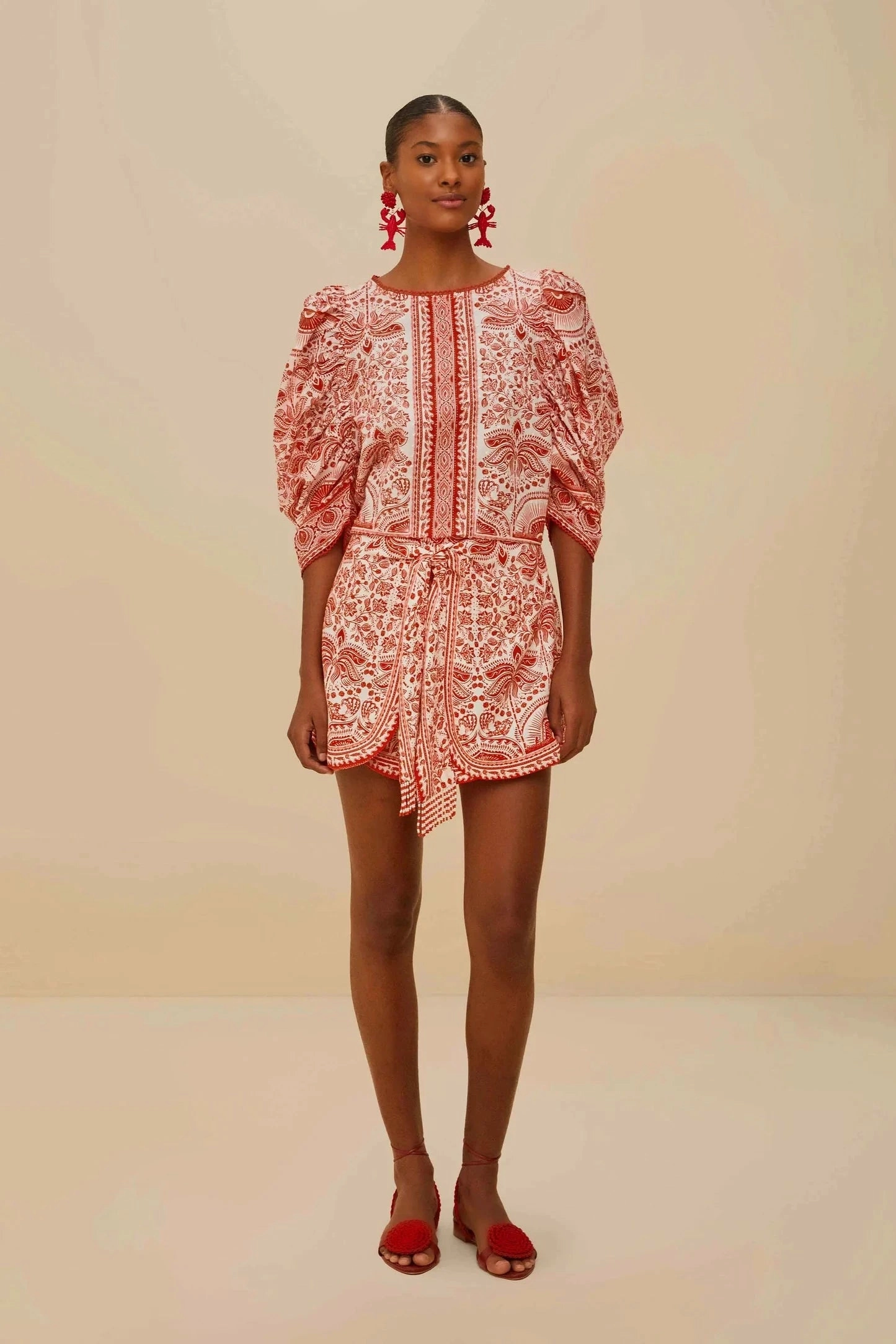 WrinkleResistant River Ride Blouse Red