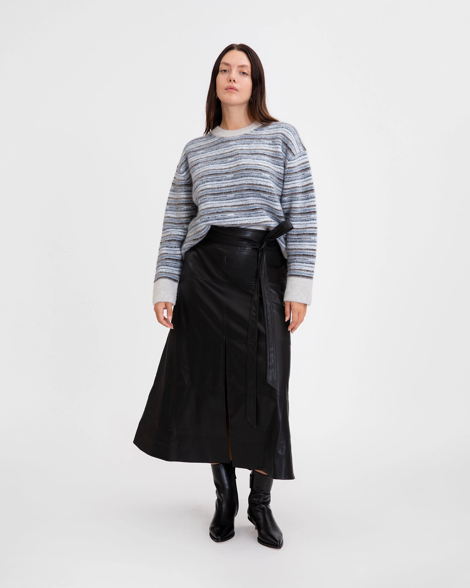 Vegan Leather Hudson Skirt Comfort Wearable Breathable Lining