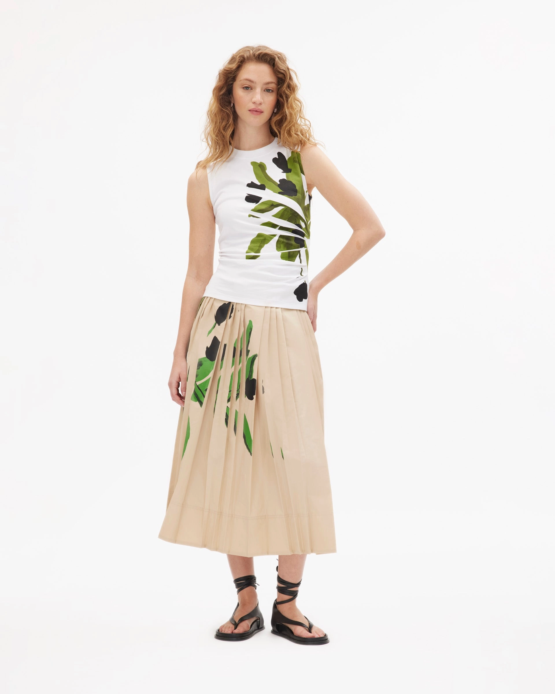 Hypoallergenic fabric Layered Collar Structure Lucy Top