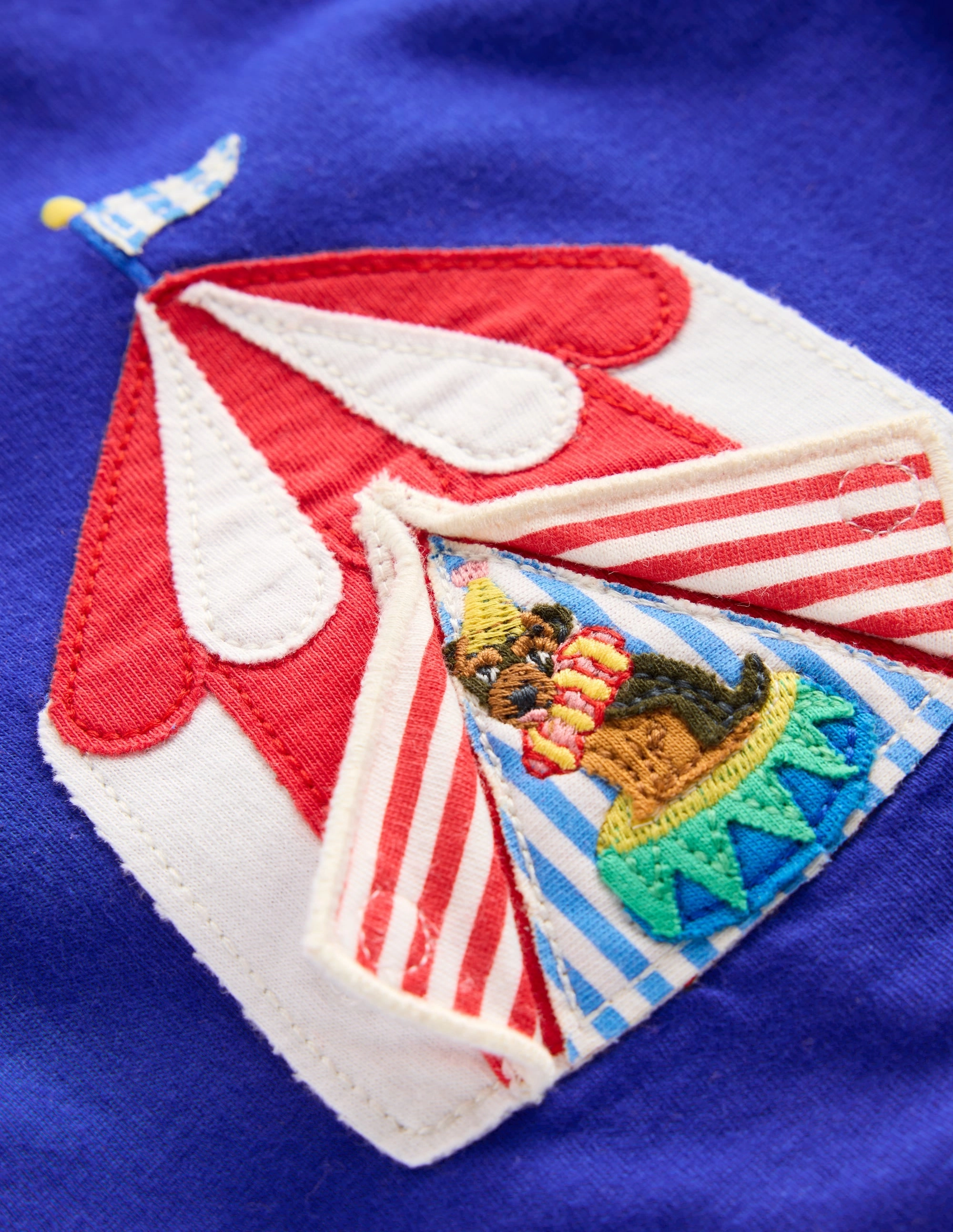 Boys Lift The Flap T-shirt-Bright Blue Circus LayeredStyling