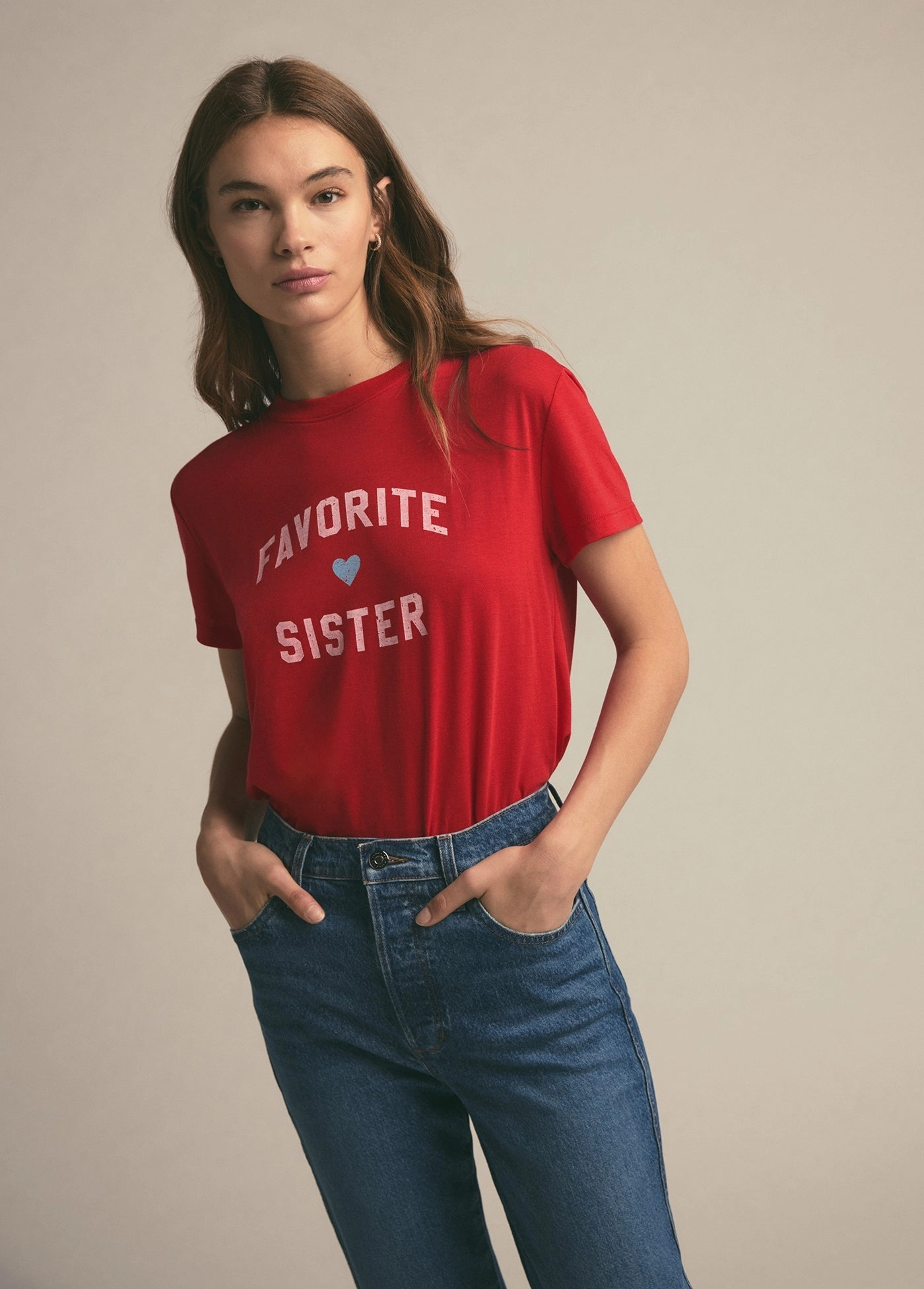EasyCareMaterial ReflectiveTrim FAVORITE SISTER TEE