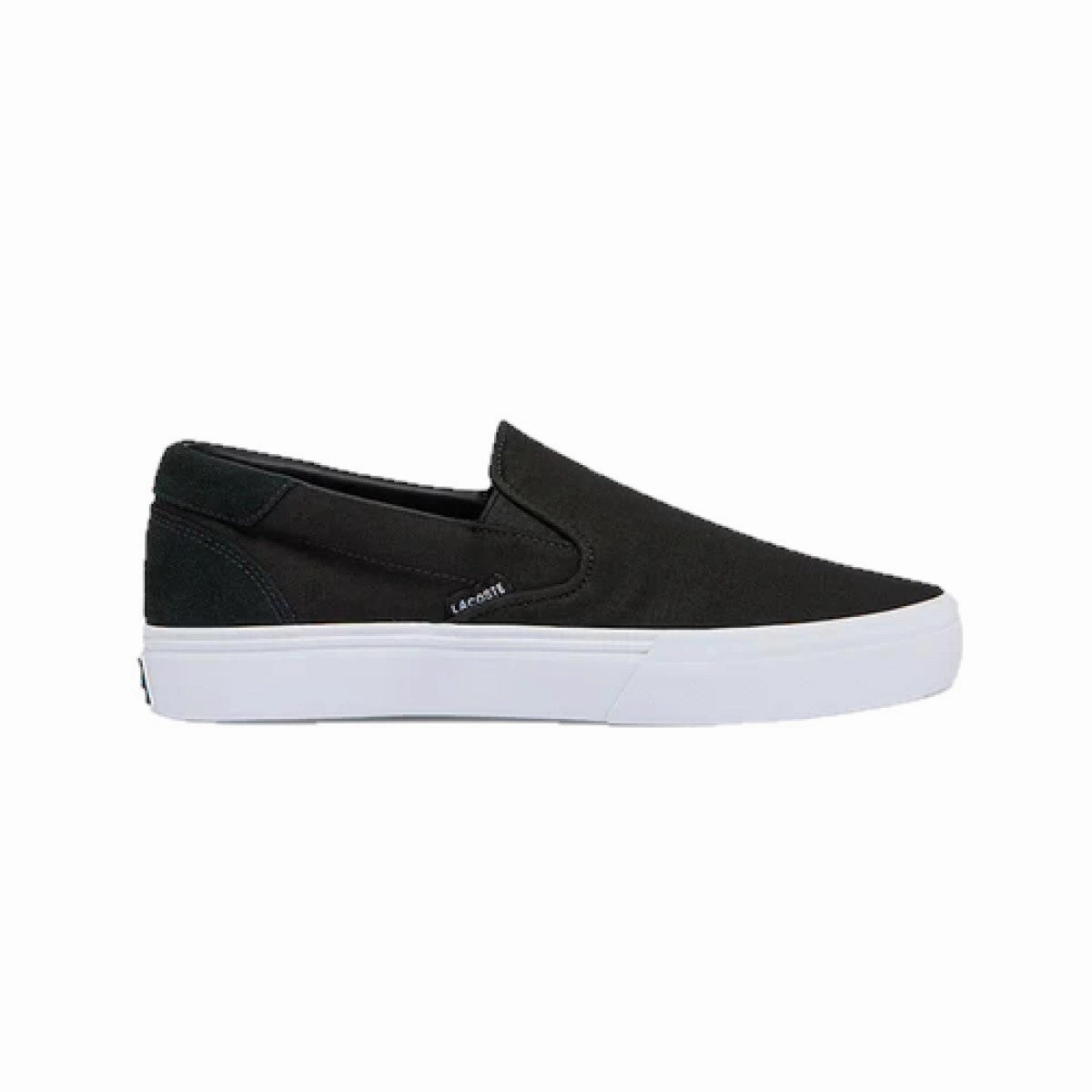 LACOSTE 7-43CMA0045312 JUMP SERVE SLIP MN'S (Medium) Black/White Canvas Lifestyle Shoes Fashion Edge