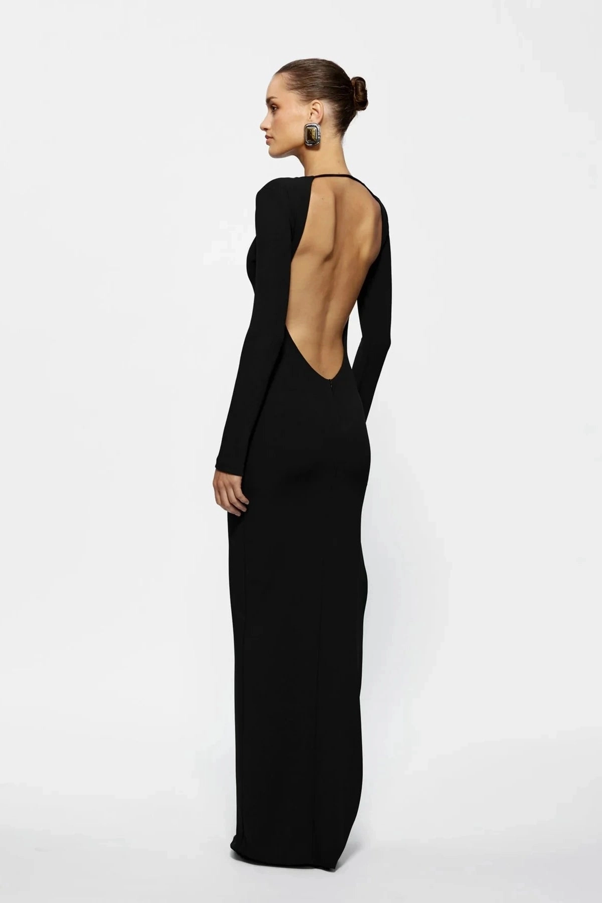 Delicate Tone Indie Gown Black