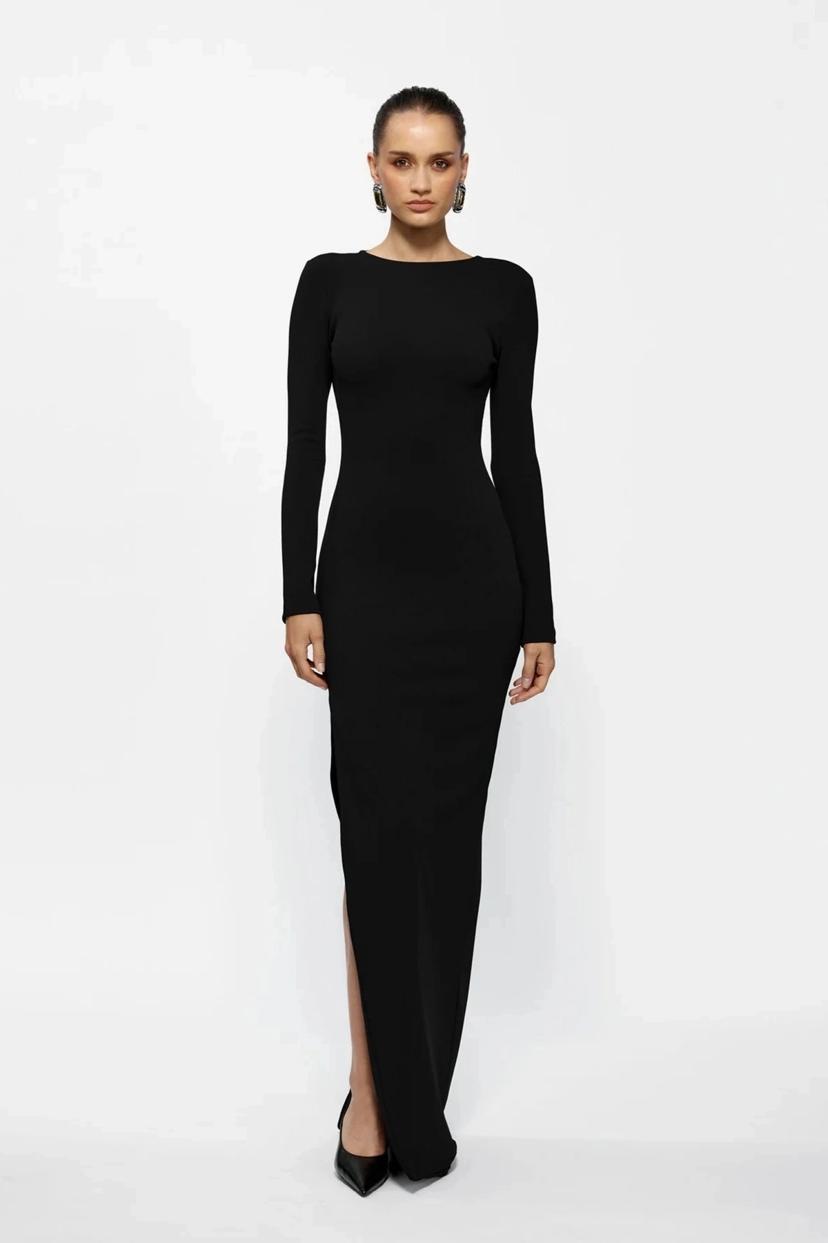 Indie Gown Black Wedding guest Korean Mood