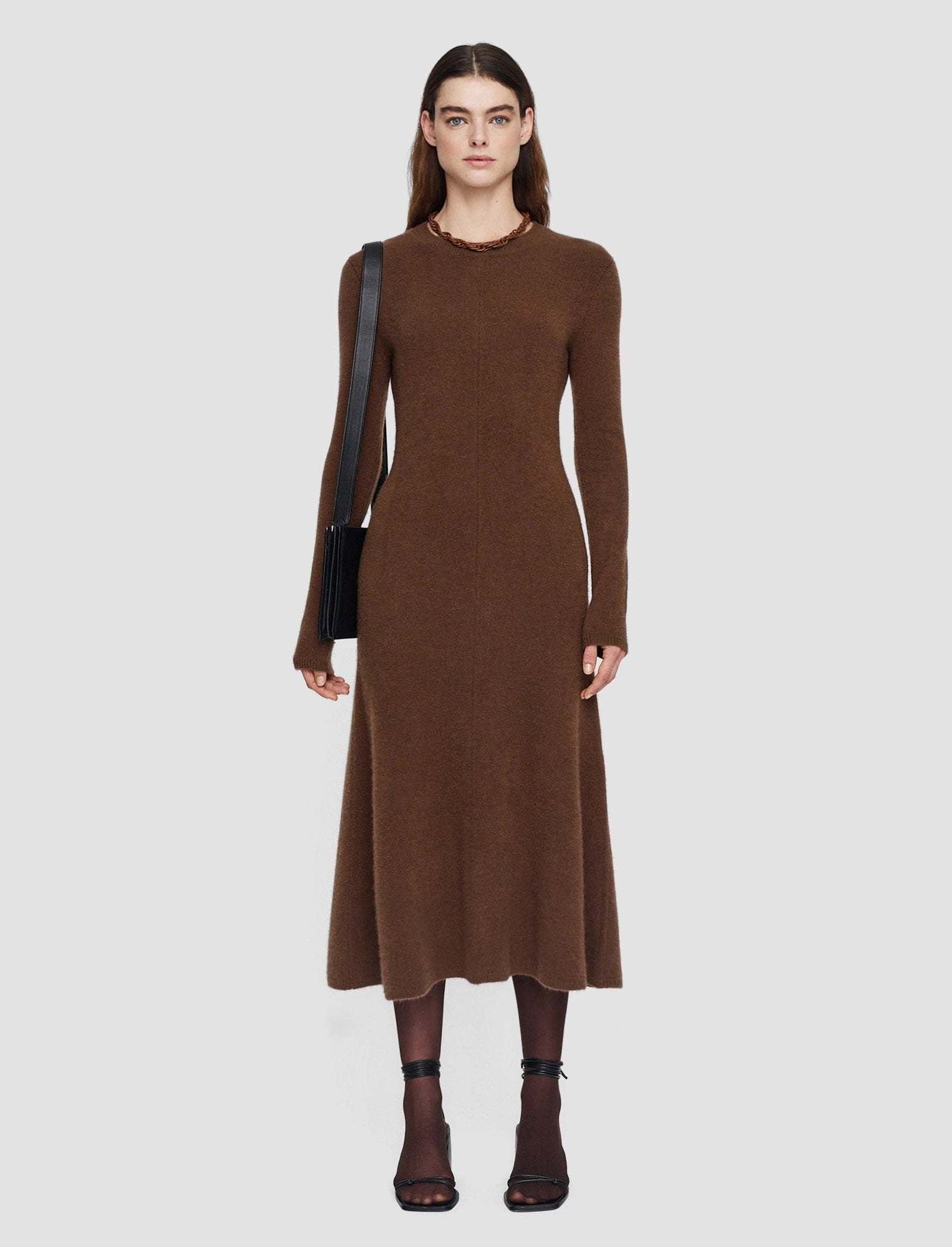 Brushed Cashmere Dress Smooth Layering Relax Fit