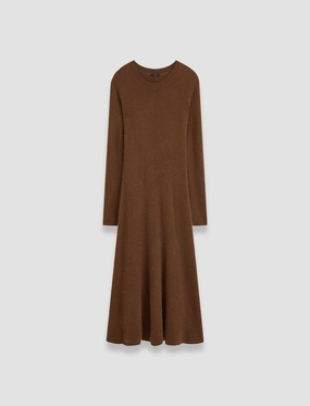Feminine Line Breath Ease Brushed Cashmere Dress