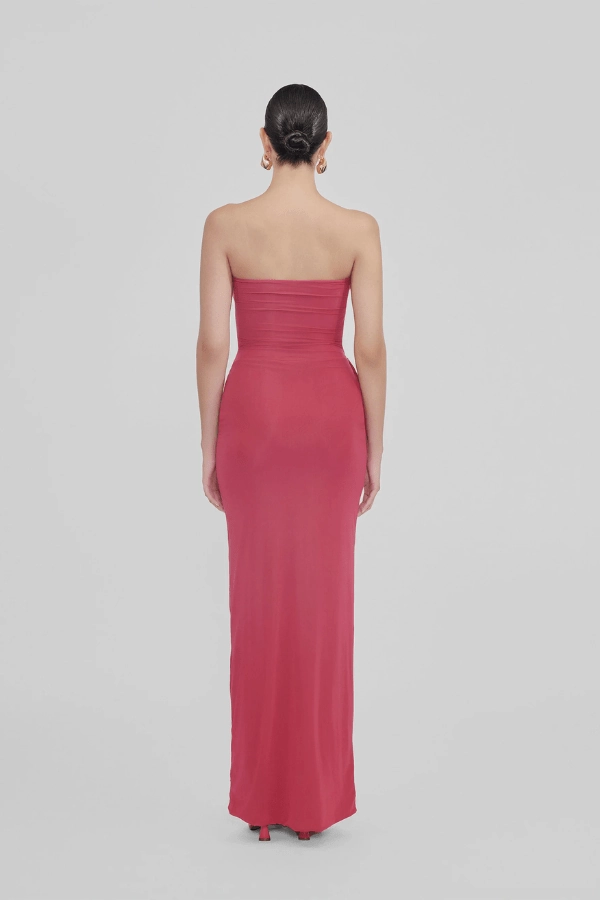 Rhinestone-Detail Campano Crimson