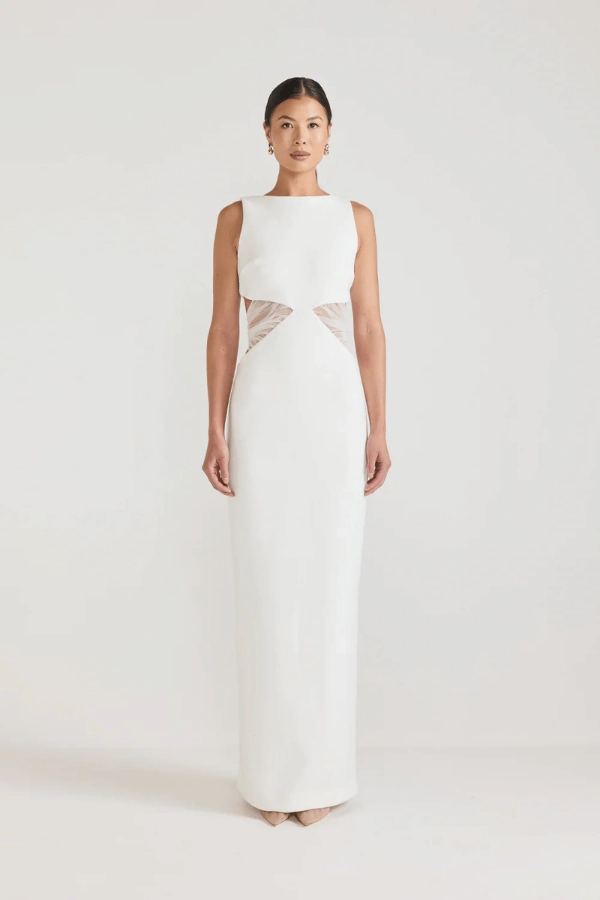 Match Quick Bellina Dress Ivory