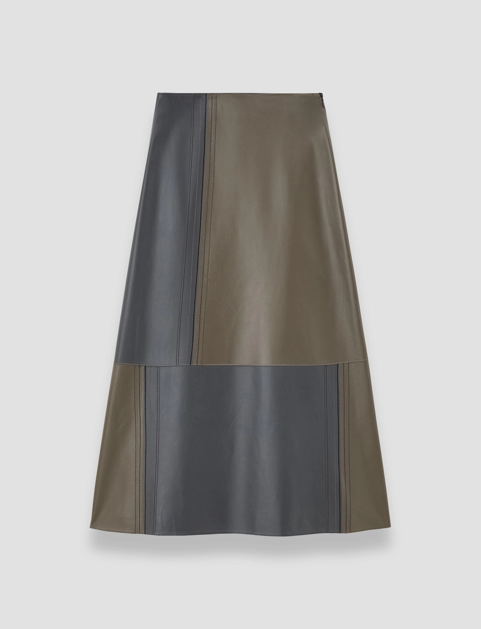 Leather Look Cezanne Overlay Nappa Leather Skirt