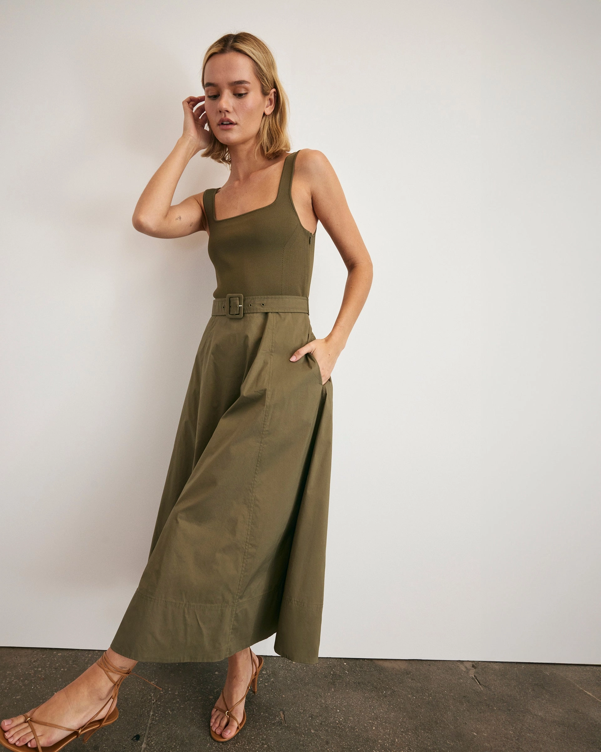 Carmen Dress Balanced Texture Airy Weave