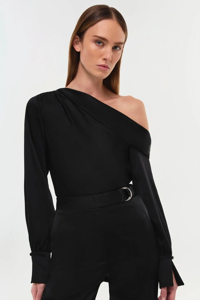 Bold Waistband Carolina Utility Pant Black