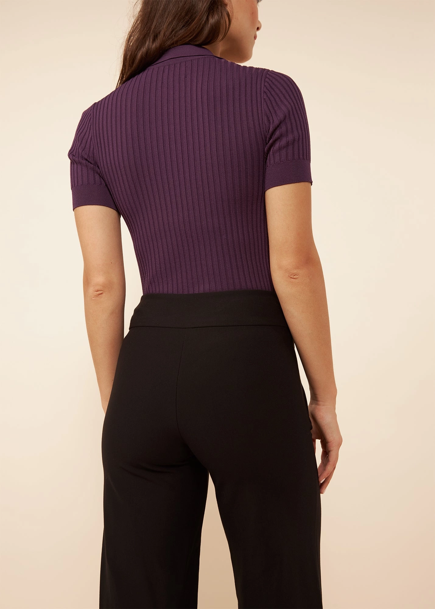 Carrie Black Ponte Wide Leg StaticDissipativeFabric Smart Layering