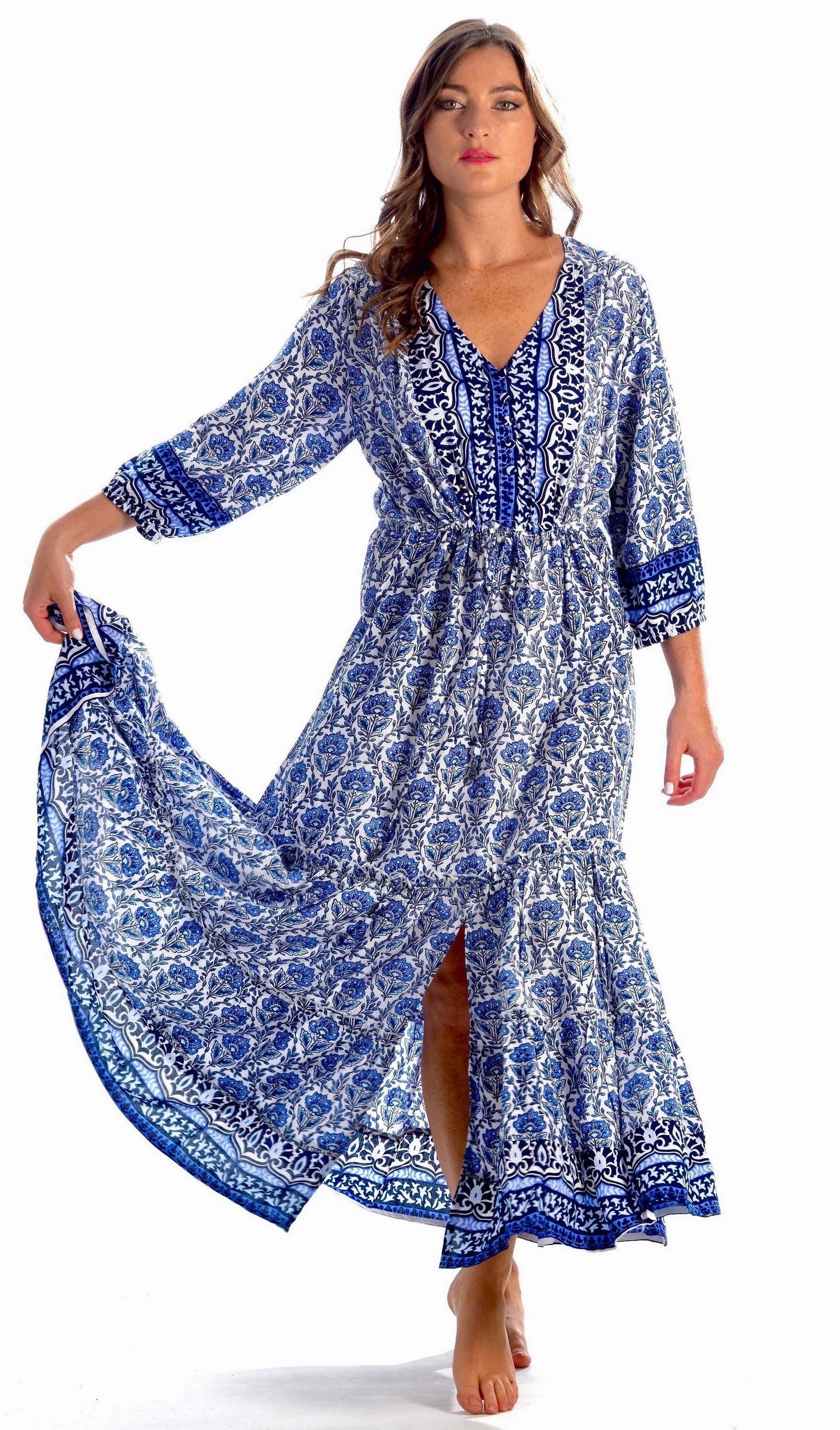 Carrie Dress / Navy Floral Daily Movement