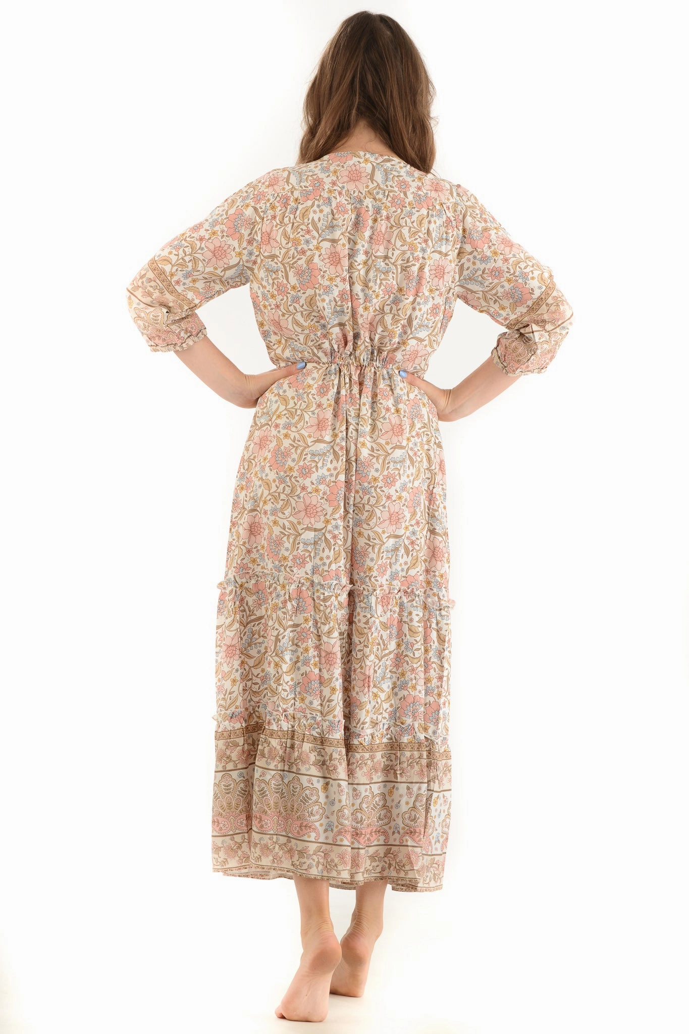 Gloss Accent Comfortable fit for outings Carrie Dress / Oatmeal