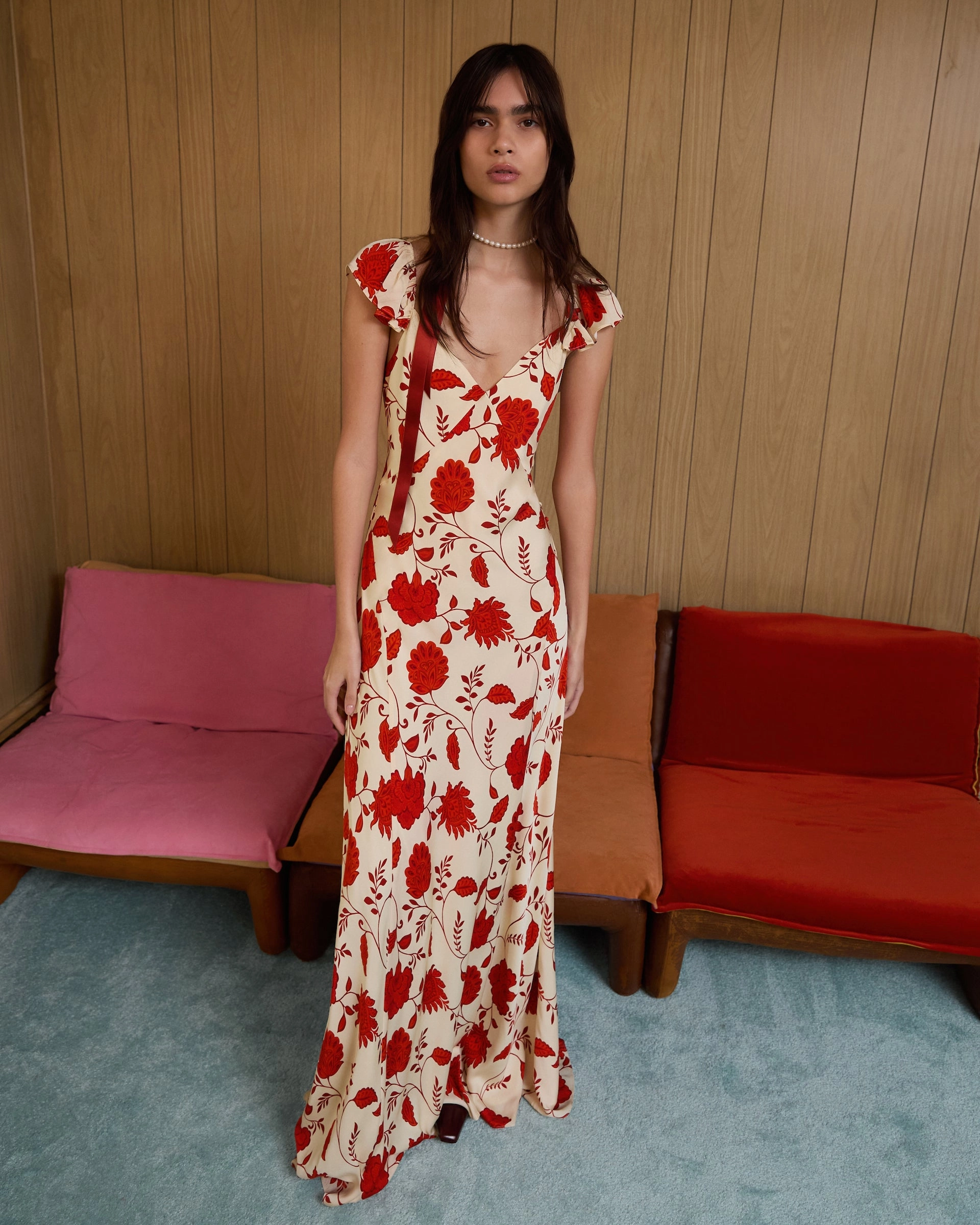 Carrie Dress Simple Texture Beadwork