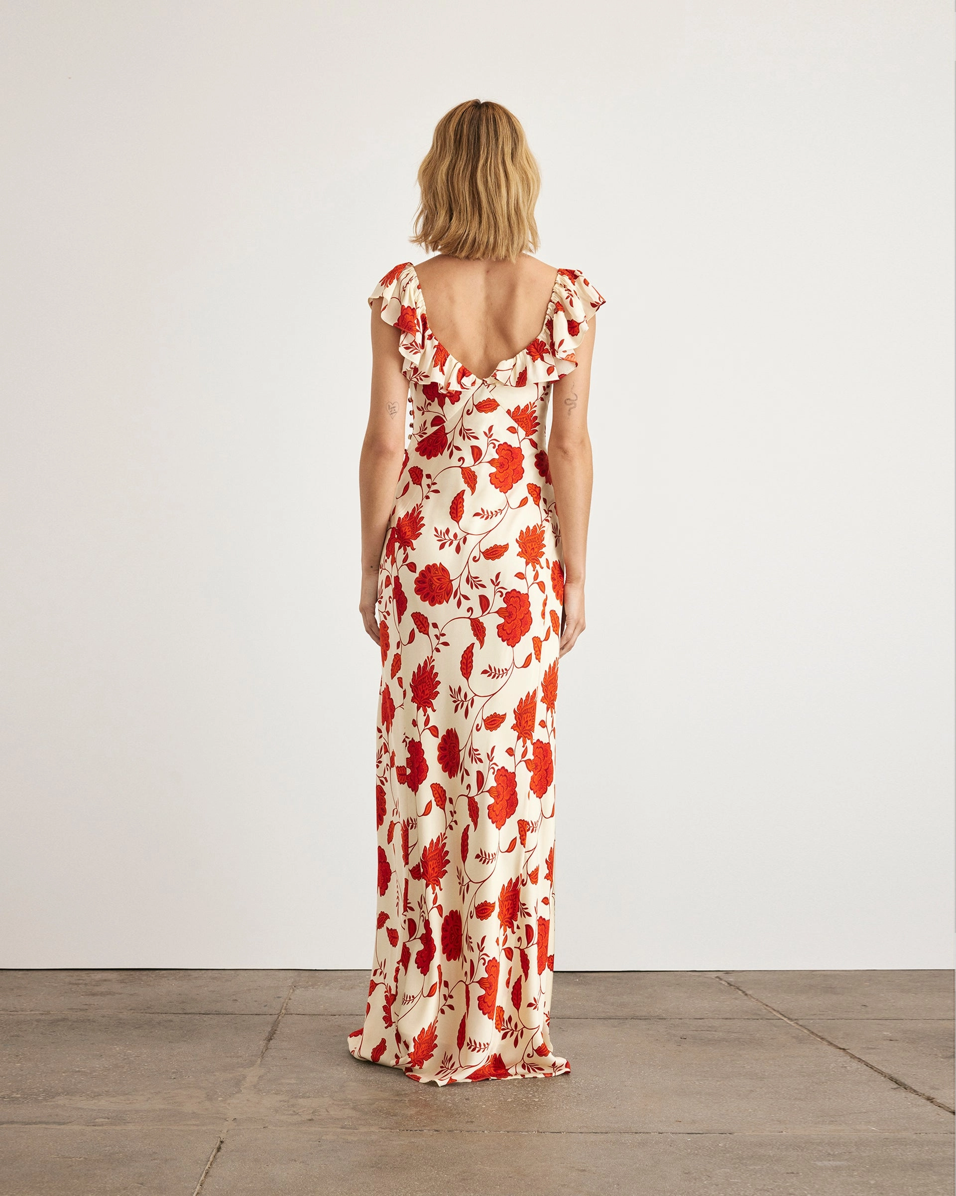 Back-Pocket High-Low-Hem Carrie Dress